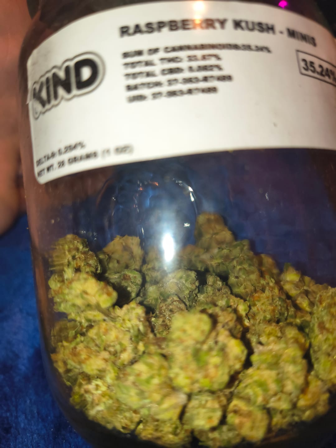 Customer photo review of Raspberry Kush - Minis - 28 Grams - Indica