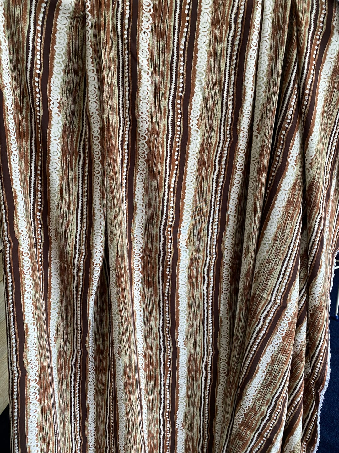 Customer photo review of Folk Stripe Viscose Challis Fabric