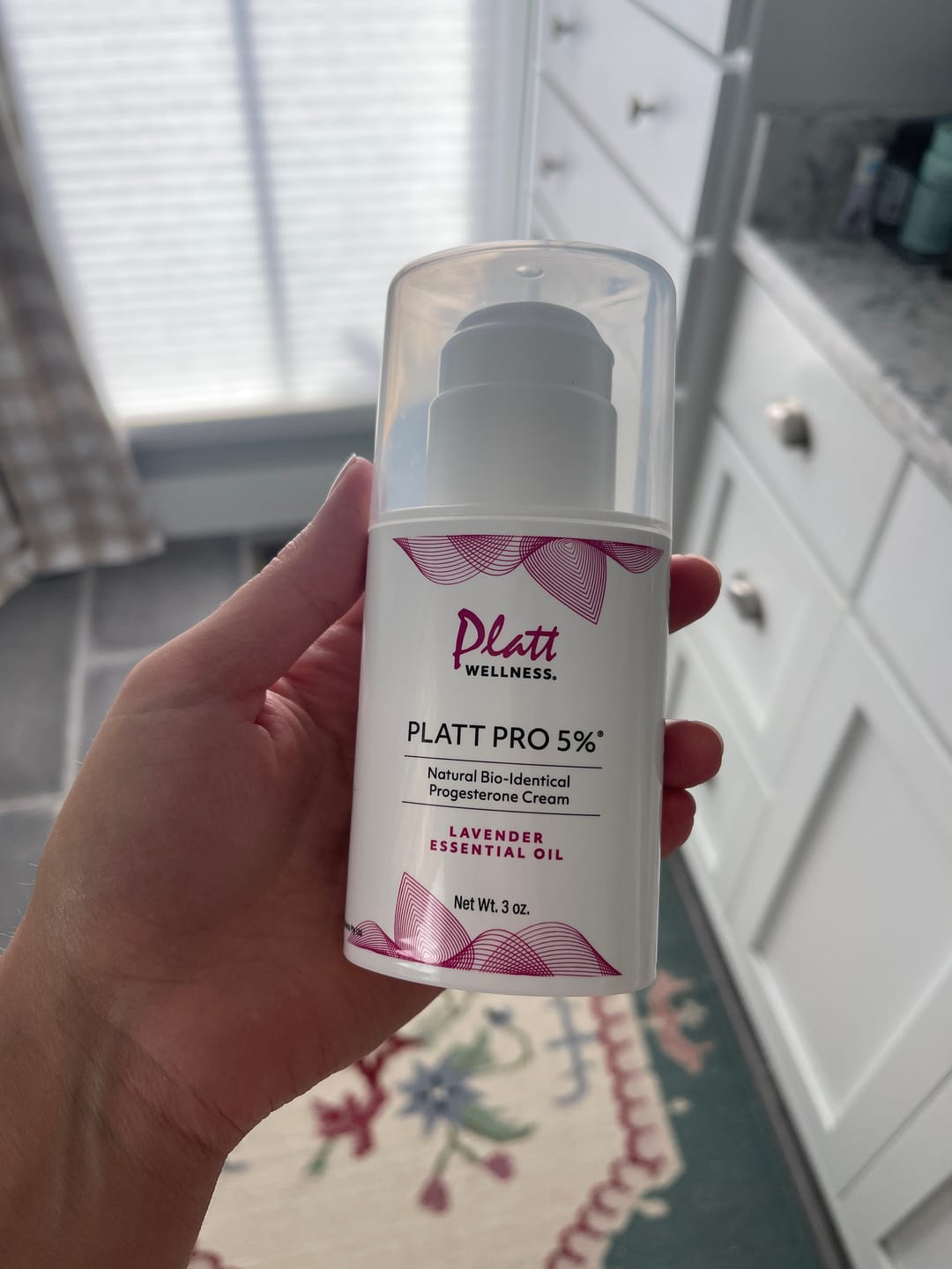 Customer photo review of Platt Pro 5% Bio-Identical Progesterone Cream w/Lavender Essential Oil