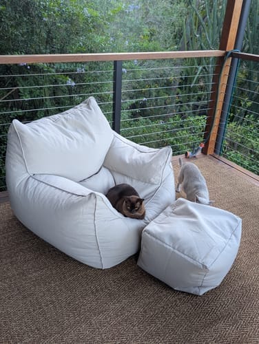 Customer photo review of DODO BEAN BAG - OUTDOOR DOVE WHITE