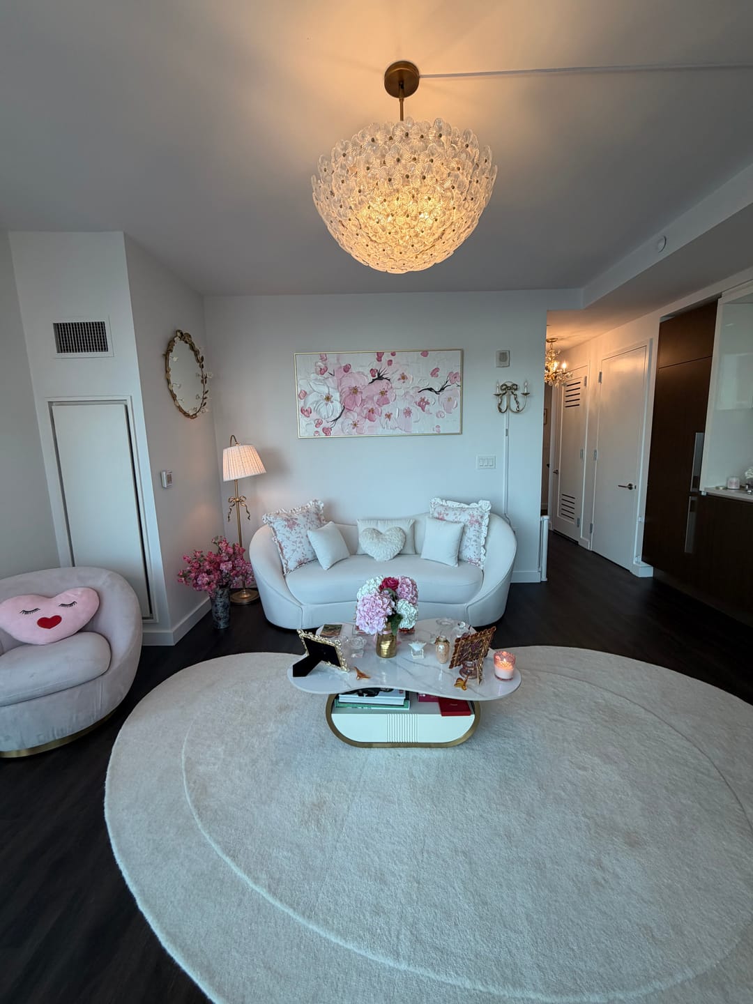 Customer photo review of Flower Abstract Textured Wall Art #FP147