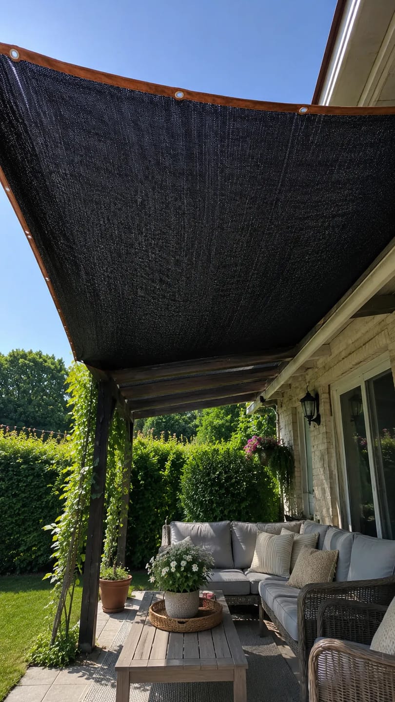 Customer photo review of Zonbescherming Pro – Premium zonbeschermingsnet voor terras & tuin