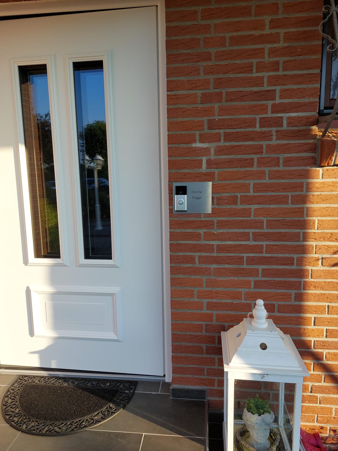 Customer photo review of Ring Video Doorbell Plus & Pro Dekorschild - V2A Edelstahl personalisierbar