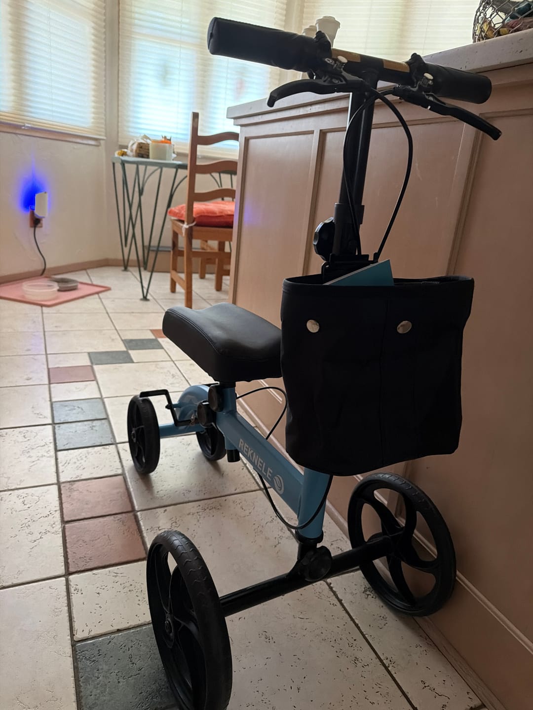 Customer photo review of MT-9251 Best Value Steerable Medical Knee Walker with 10" Wheels