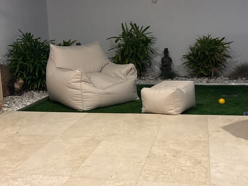 Customer photo review of DODO BEAN BAG - OUTDOOR DOVE WHITE