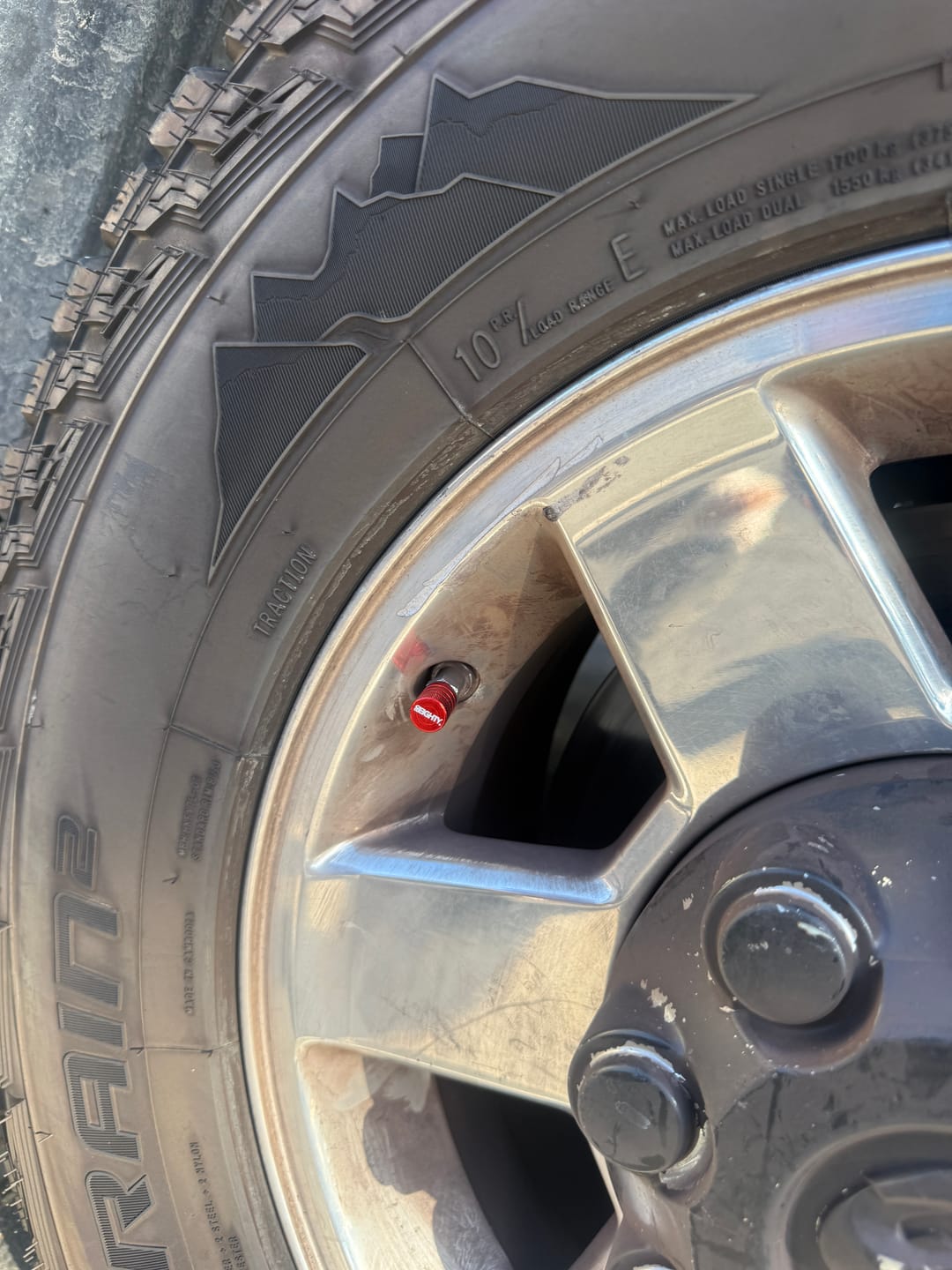 Customer photo review of 80Eighty® Red Valve Stem Caps