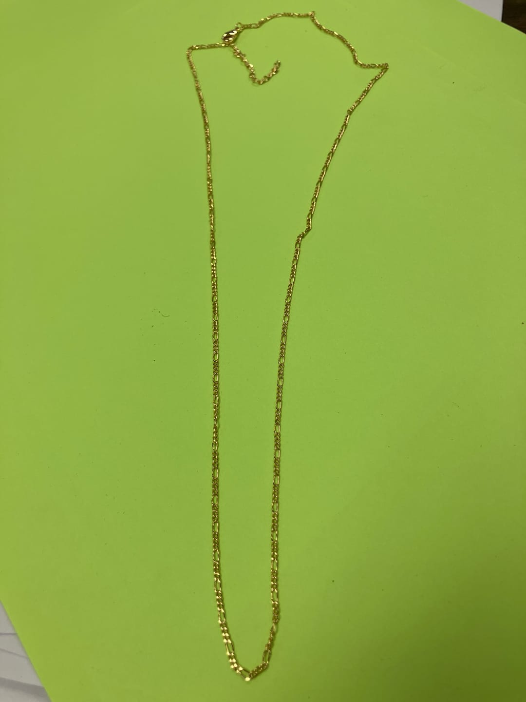 Customer photo review of Victoria 18k White Gold Plated Stacking Necklace Chain