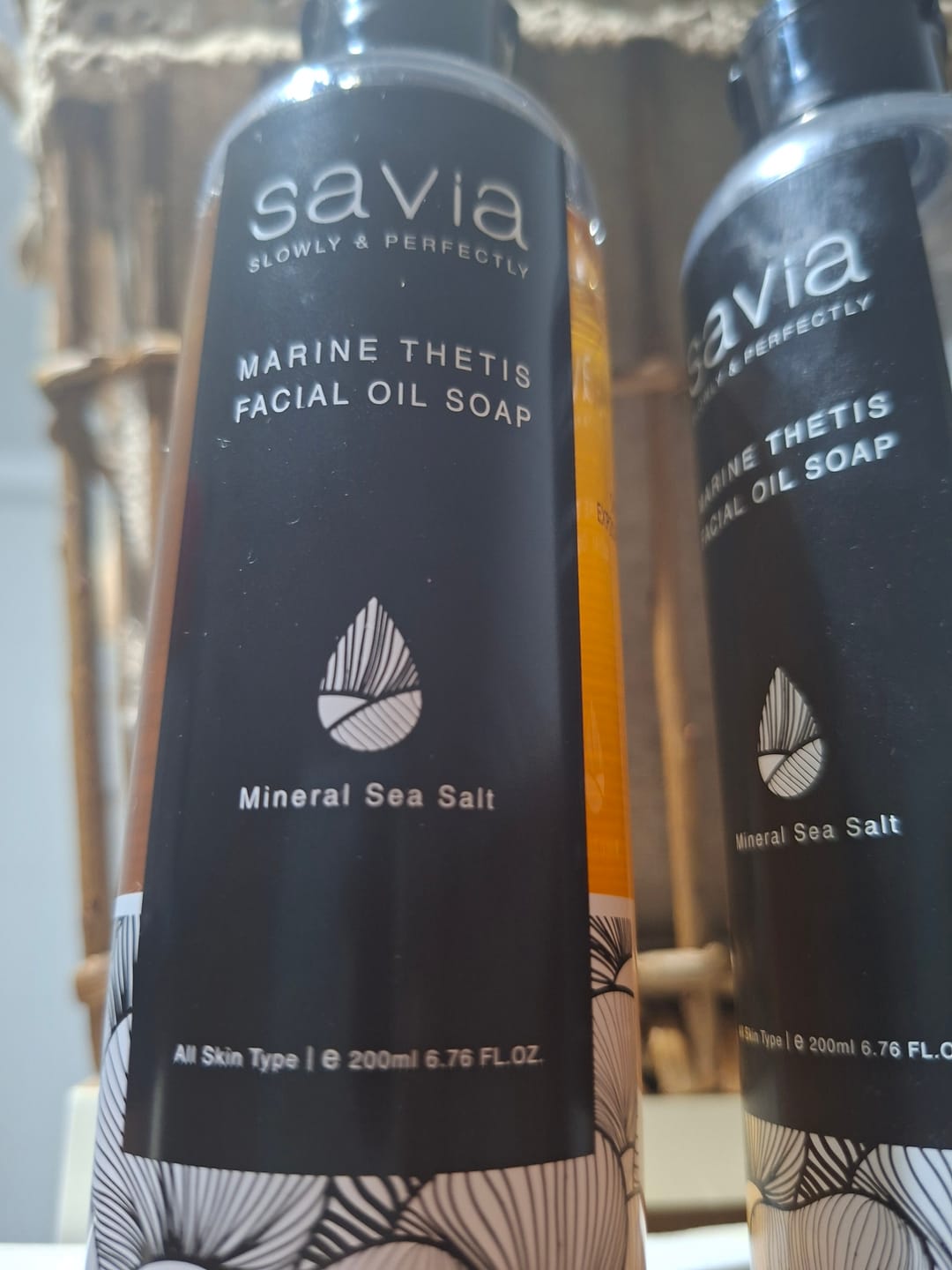 Customer photo review of Savia Marine Thetis – Aceite limpiador facial orgánico con sales del Mar Muerto · OVACO