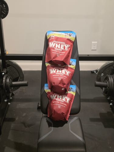 Customer photo review of Whey Protein Isolate Unflavored