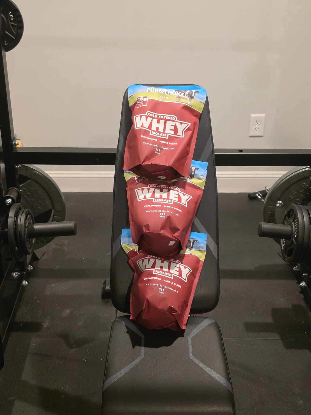 Customer photo review of Whey Protein Isolate Unflavored