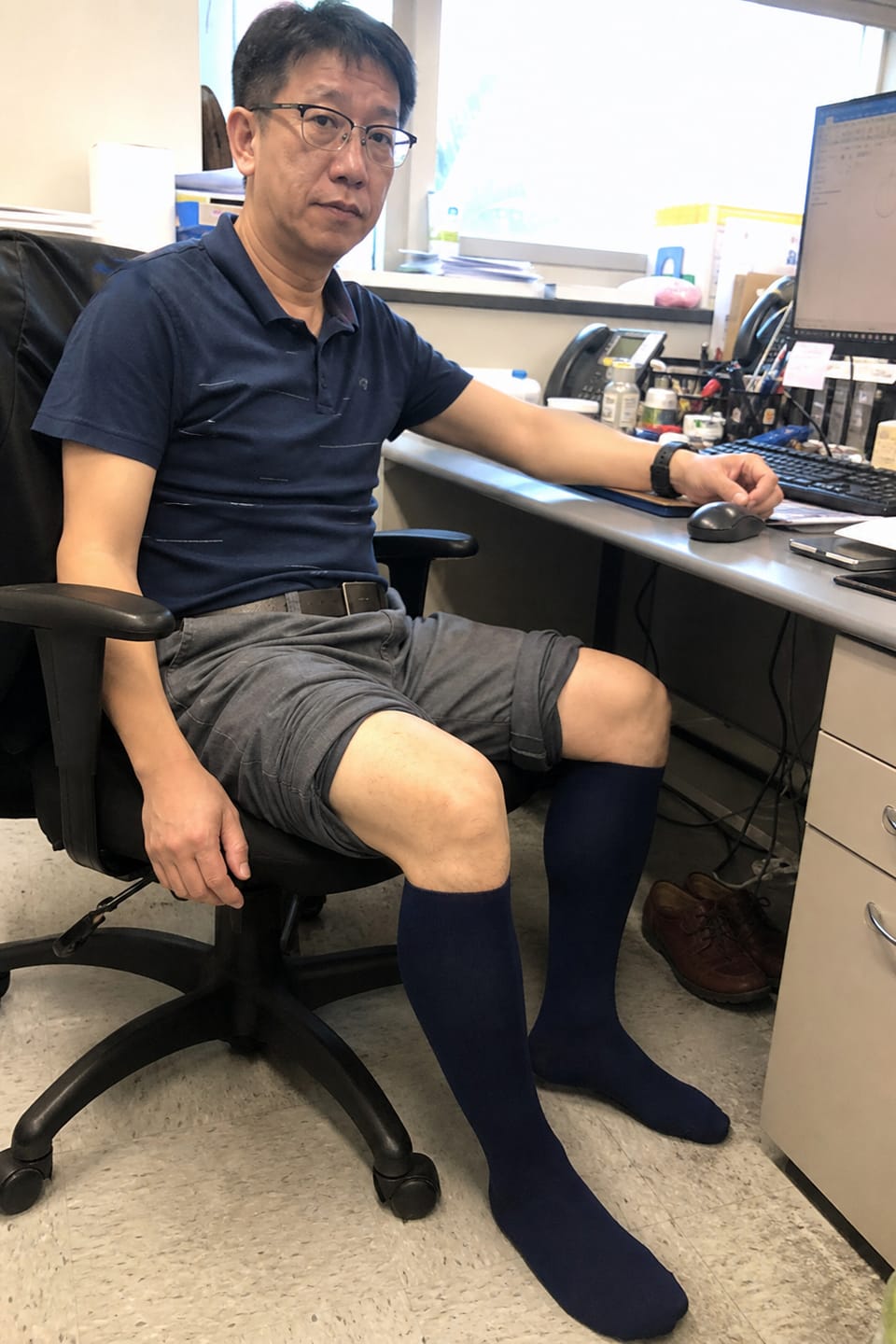 Customer photo review of Compression Socks for Men Everyday