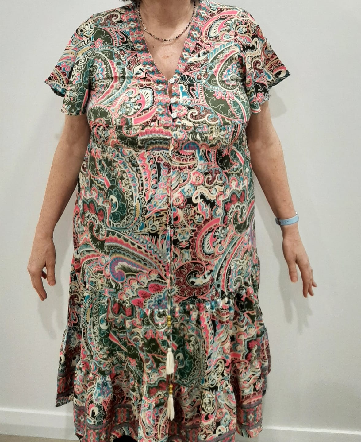 Customer photo review of Flamingo Dress ~ Retro Paisley