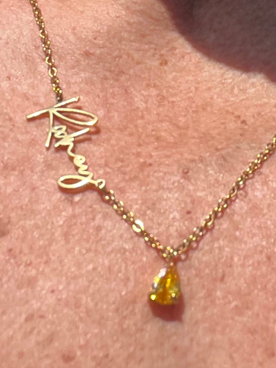 Customer photo review of Lucce Signature Necklace