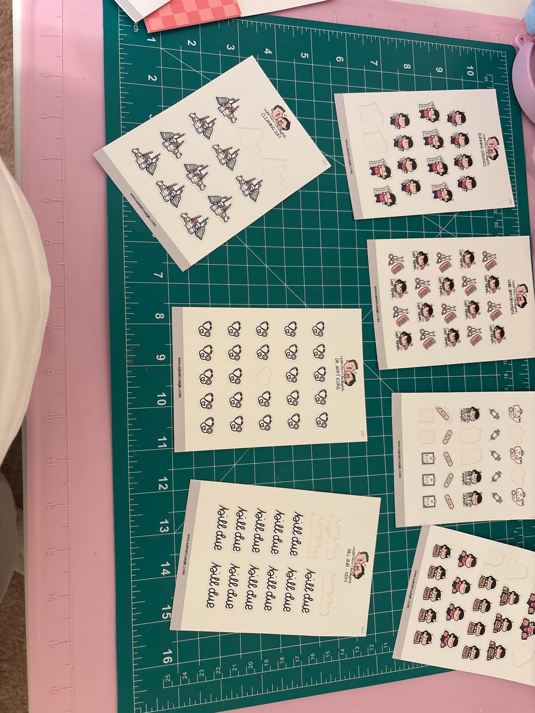 Customer photo review of Hair Appointment Planner Stickers