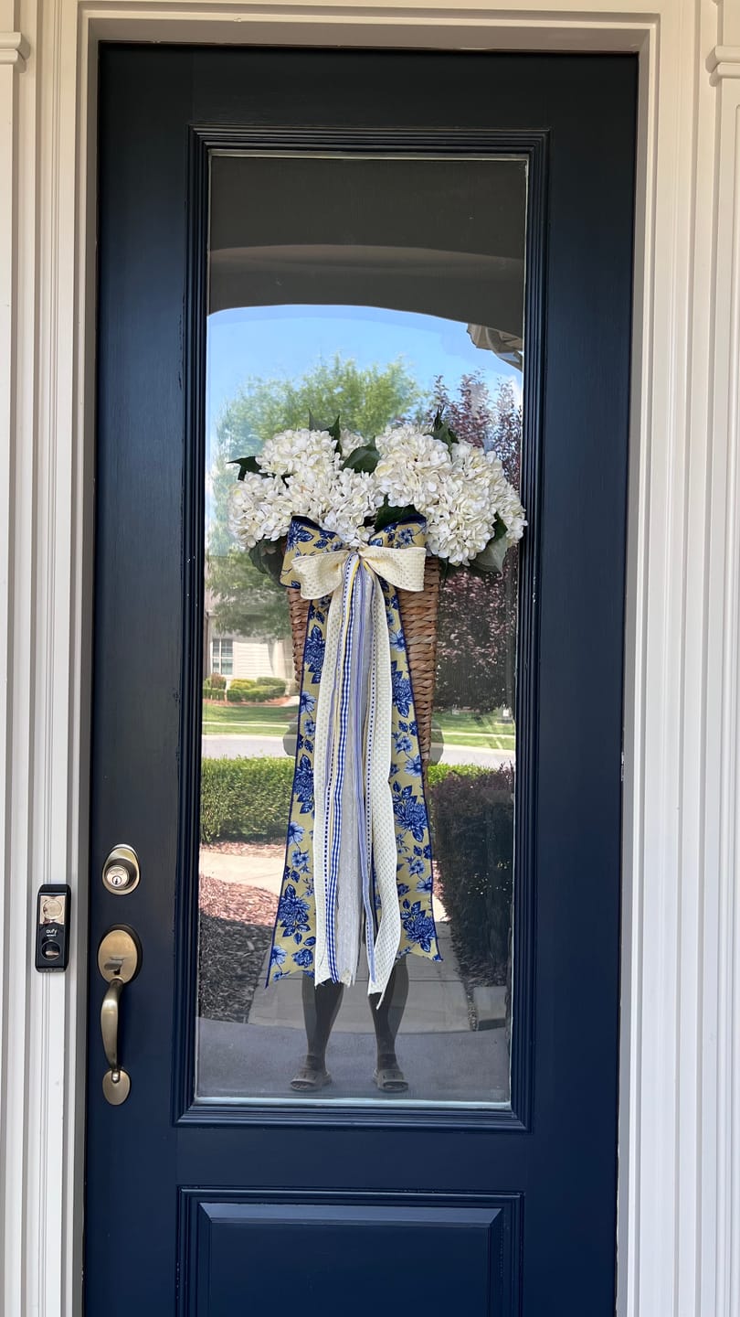 Customer photo review of Sunny Veranda Wreath Ribbon