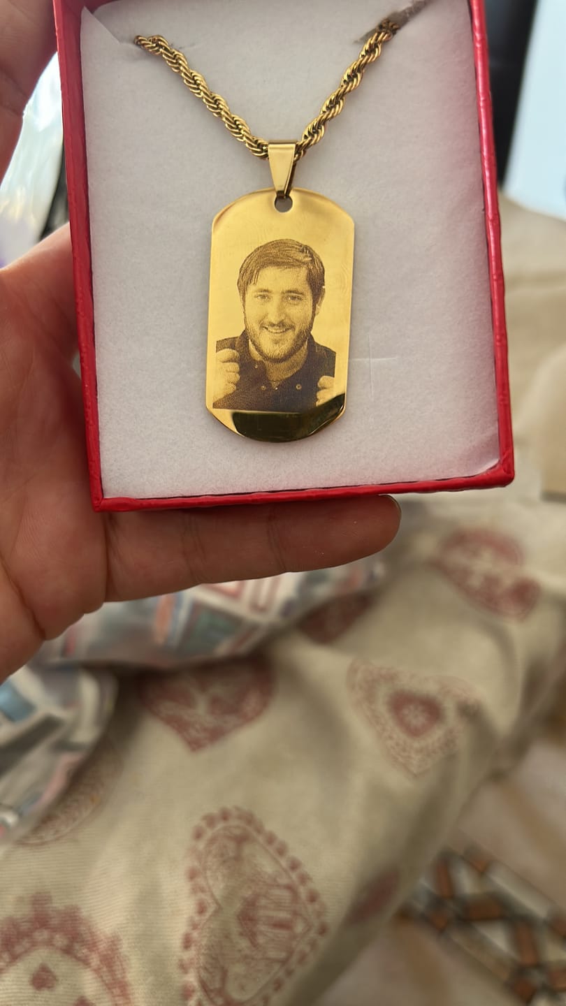 Customer photo review of Collana Memory Foto Incisa