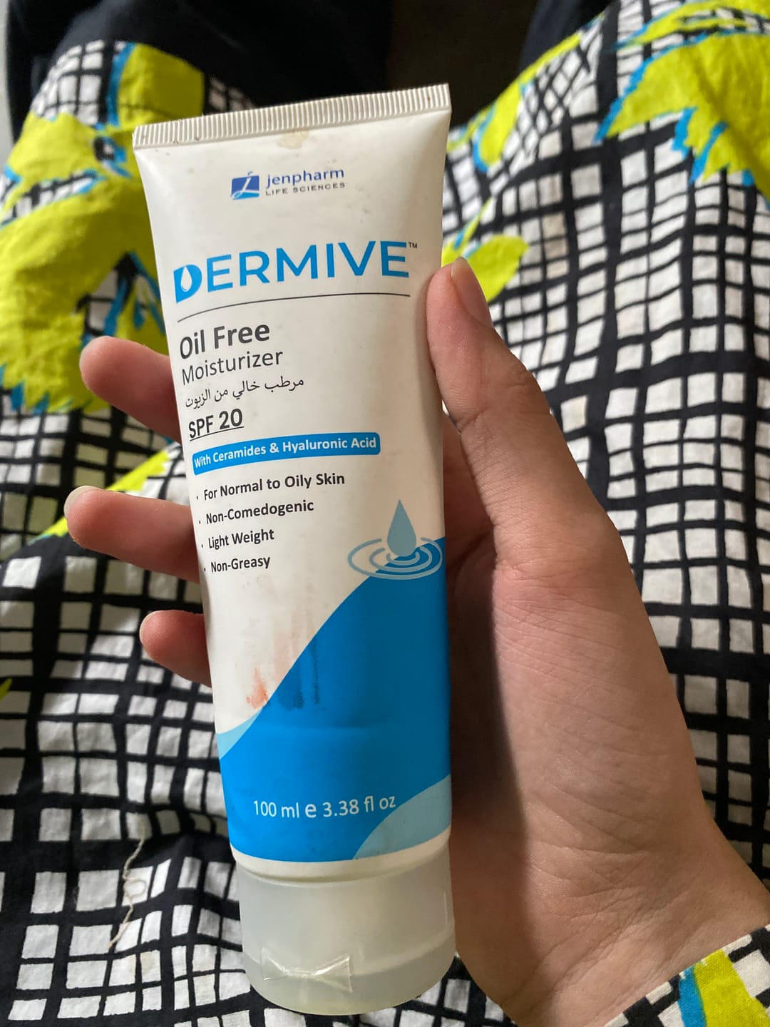 Customer photo review of Dermive Sensitive Moisturizer