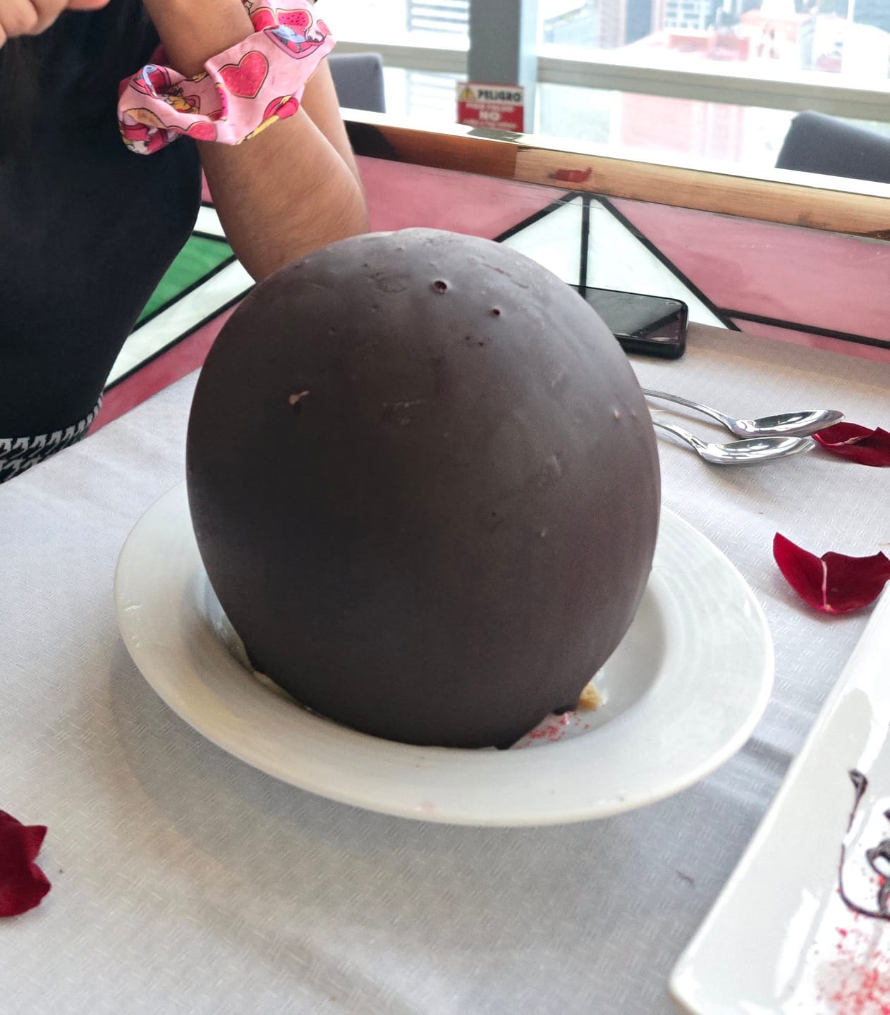 Customer photo review of Mejorar postre por Esfera de Chocolate