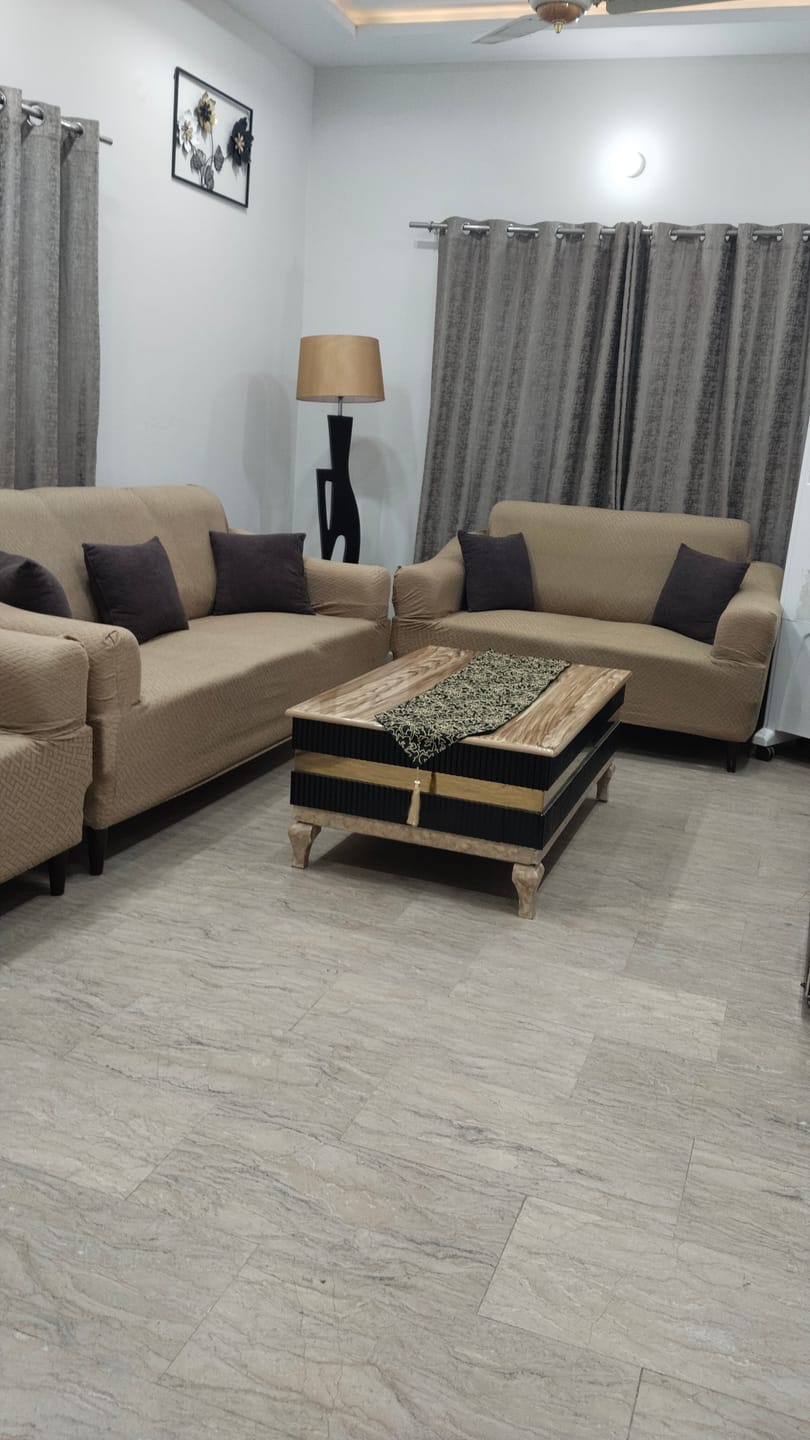 Customer photo review of MOUSE STRIPE JACQUARD SOFA COVER