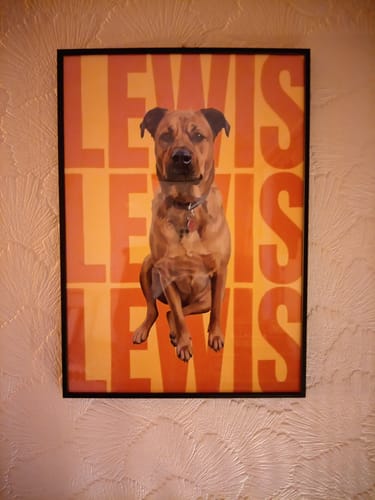 Customer photo review of Big Name - Personalised Poster