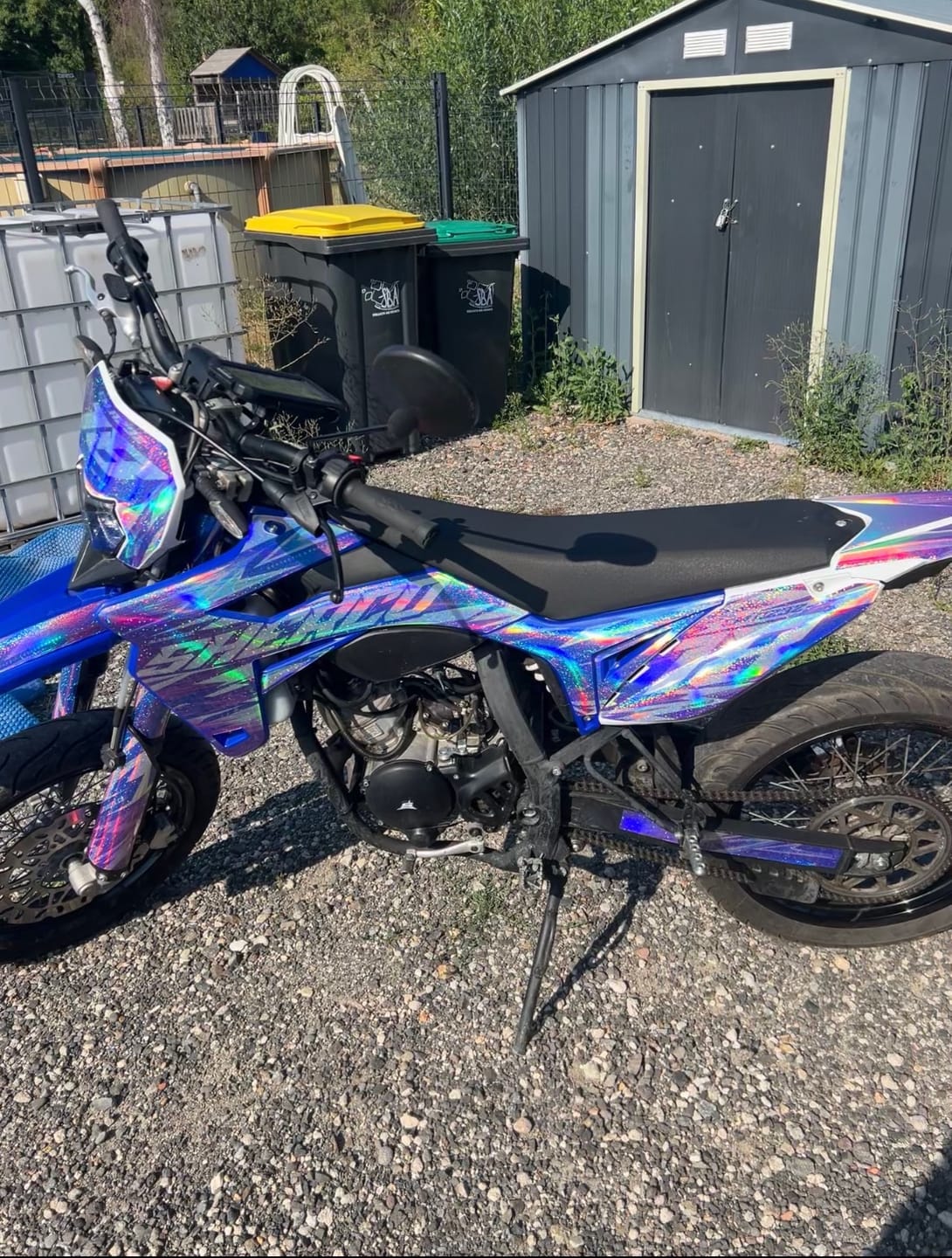 Customer photo review of AUROPE - Kit deco SHERCO 50cc - Violet Bleu