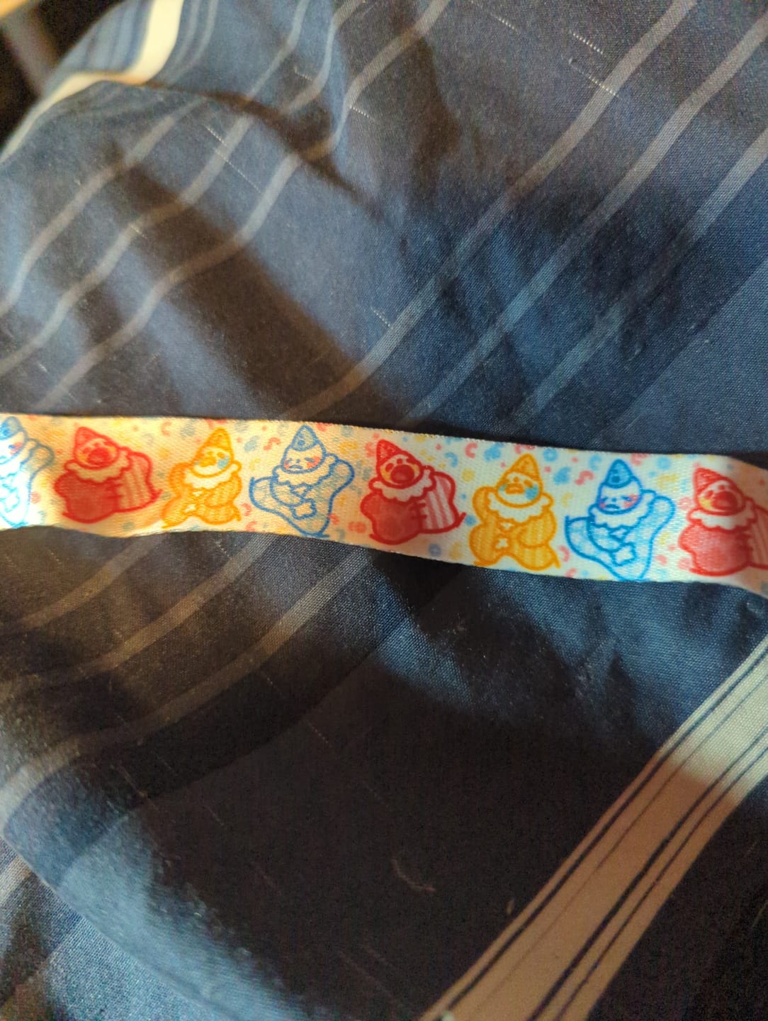 Customer photo review of Cute Lil Clowns Lanyard