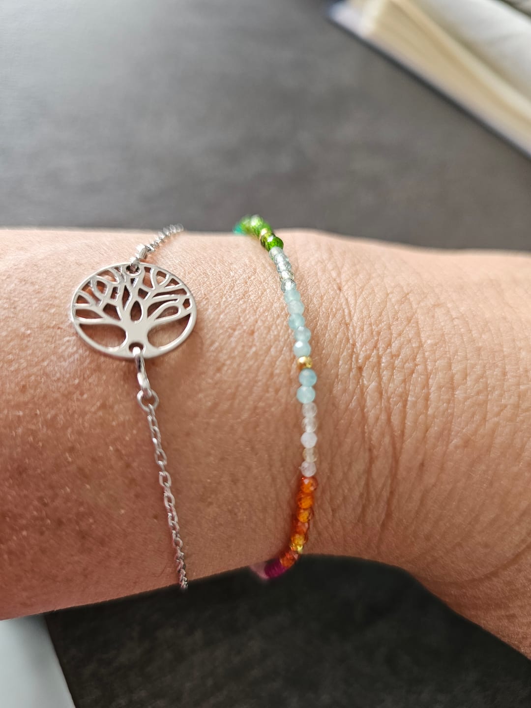 Customer photo review of Bracelet 7 chakras