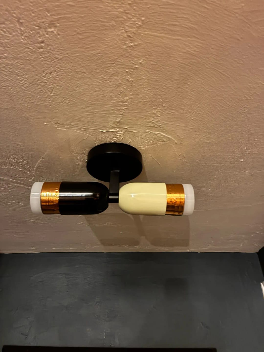 Customer photo review of Cylinder LED Wall Sconce, Two-Light Iron Fixture, Minimalist Design