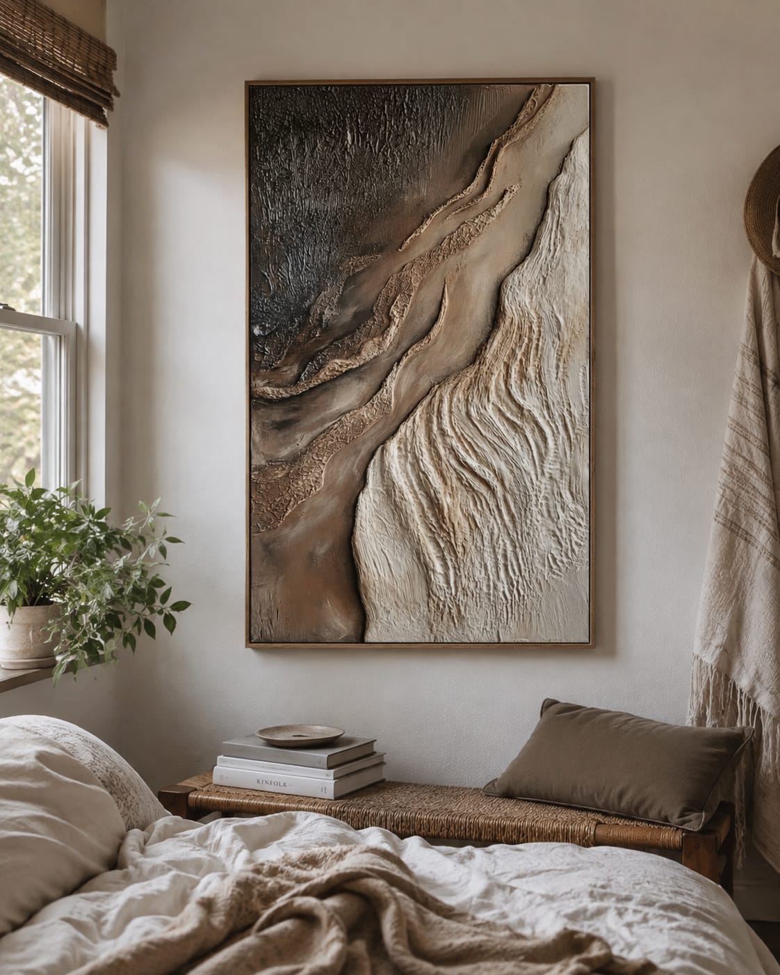 Customer photo review of Canyon Drift-Textured Abstract Painting