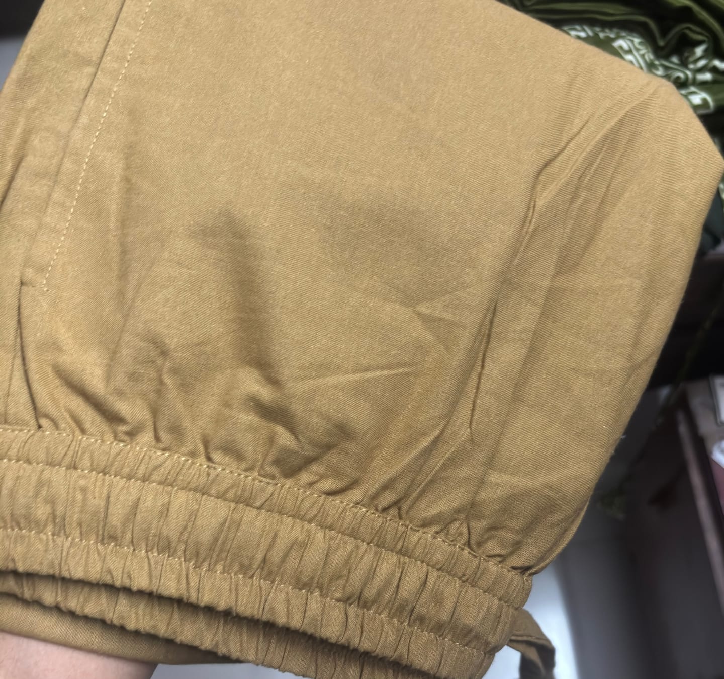 Customer photo review of Women Coffee Brown Cotton Straight Pant