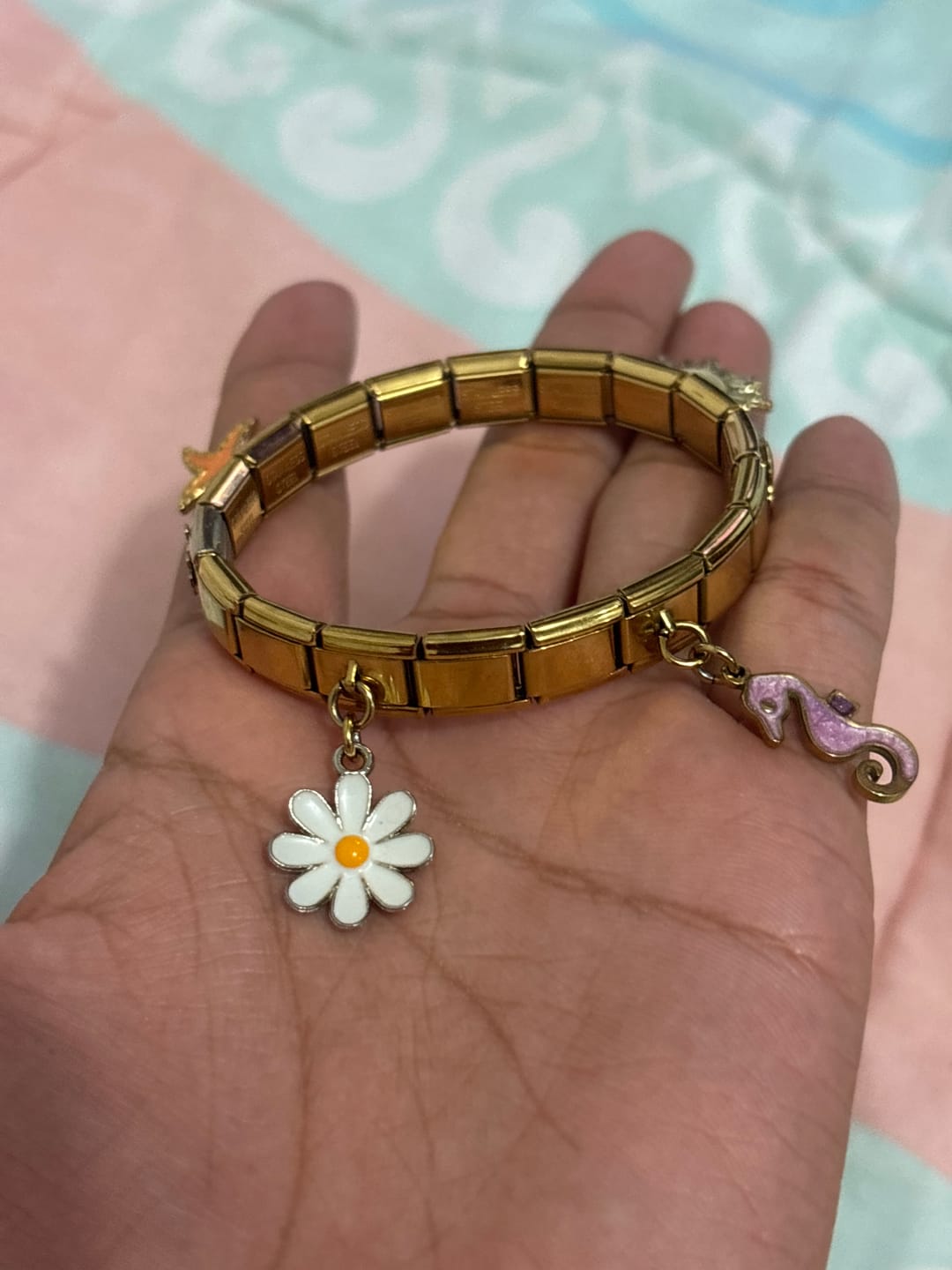Customer photo review of Pulsera Italiana Clásica para Charms
