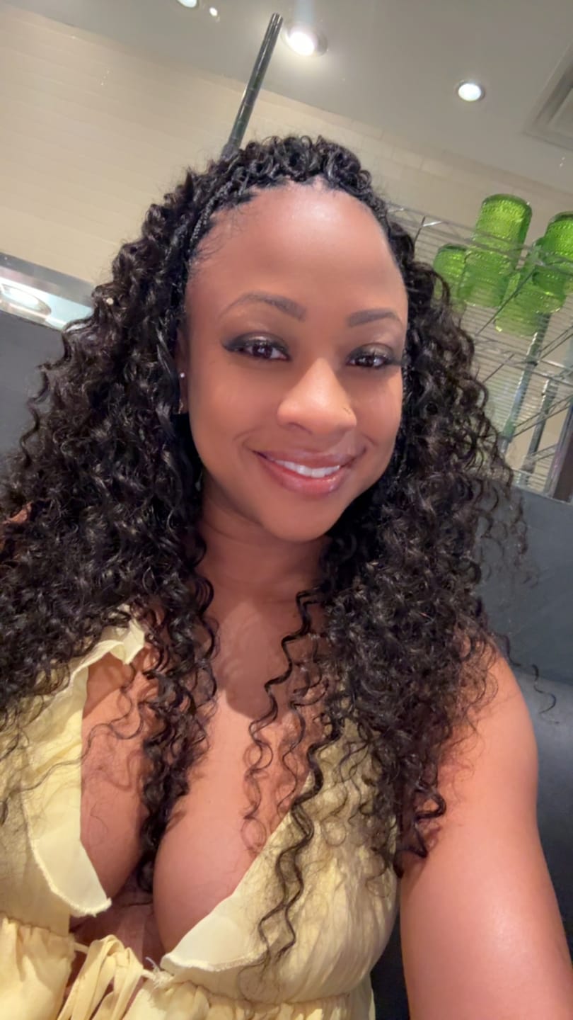 Customer photo review of Human Crochet Hair Deep Wave for Miracle Knots