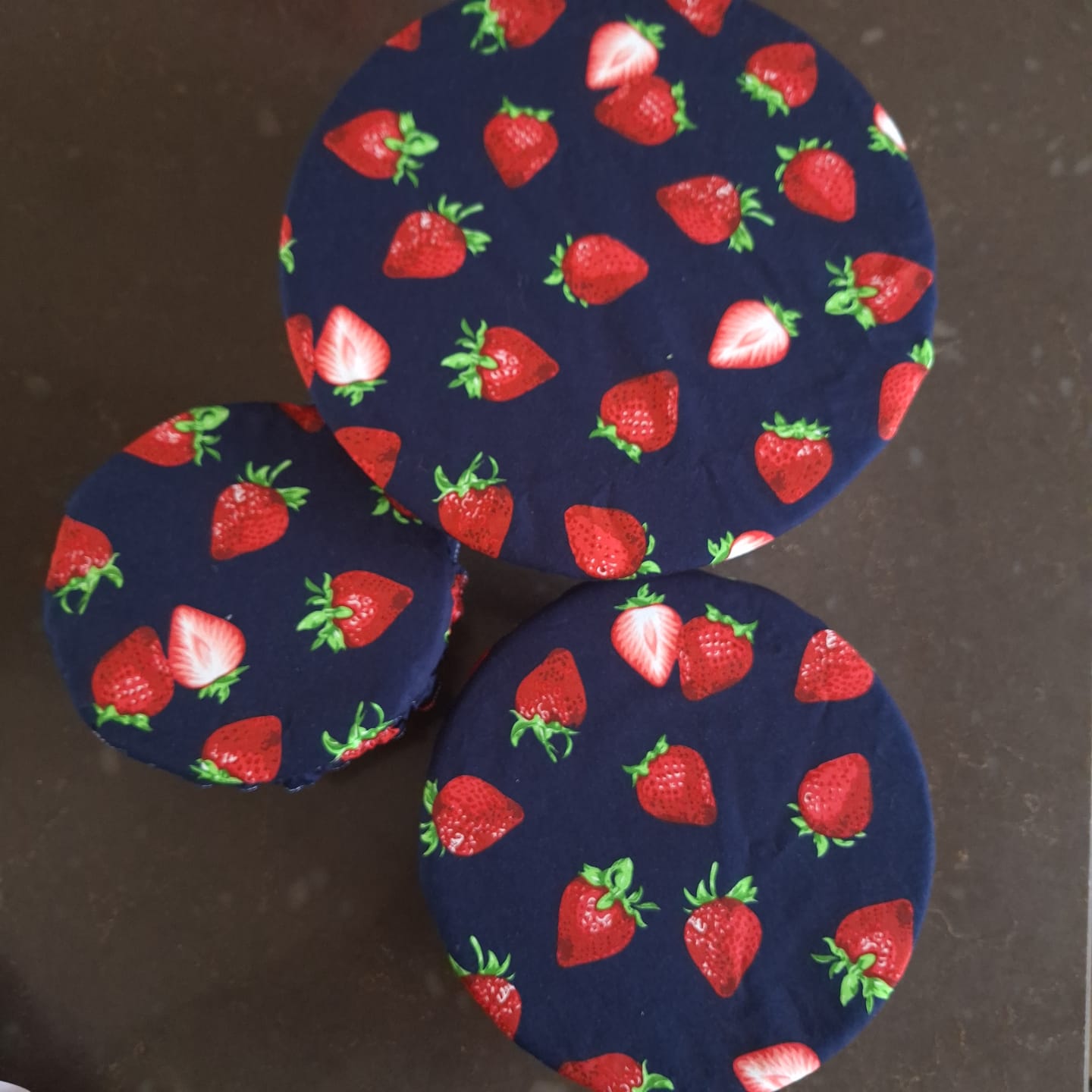 Customer photo review of Strawberry Rose & Hubble Cotton Poplin Fabric