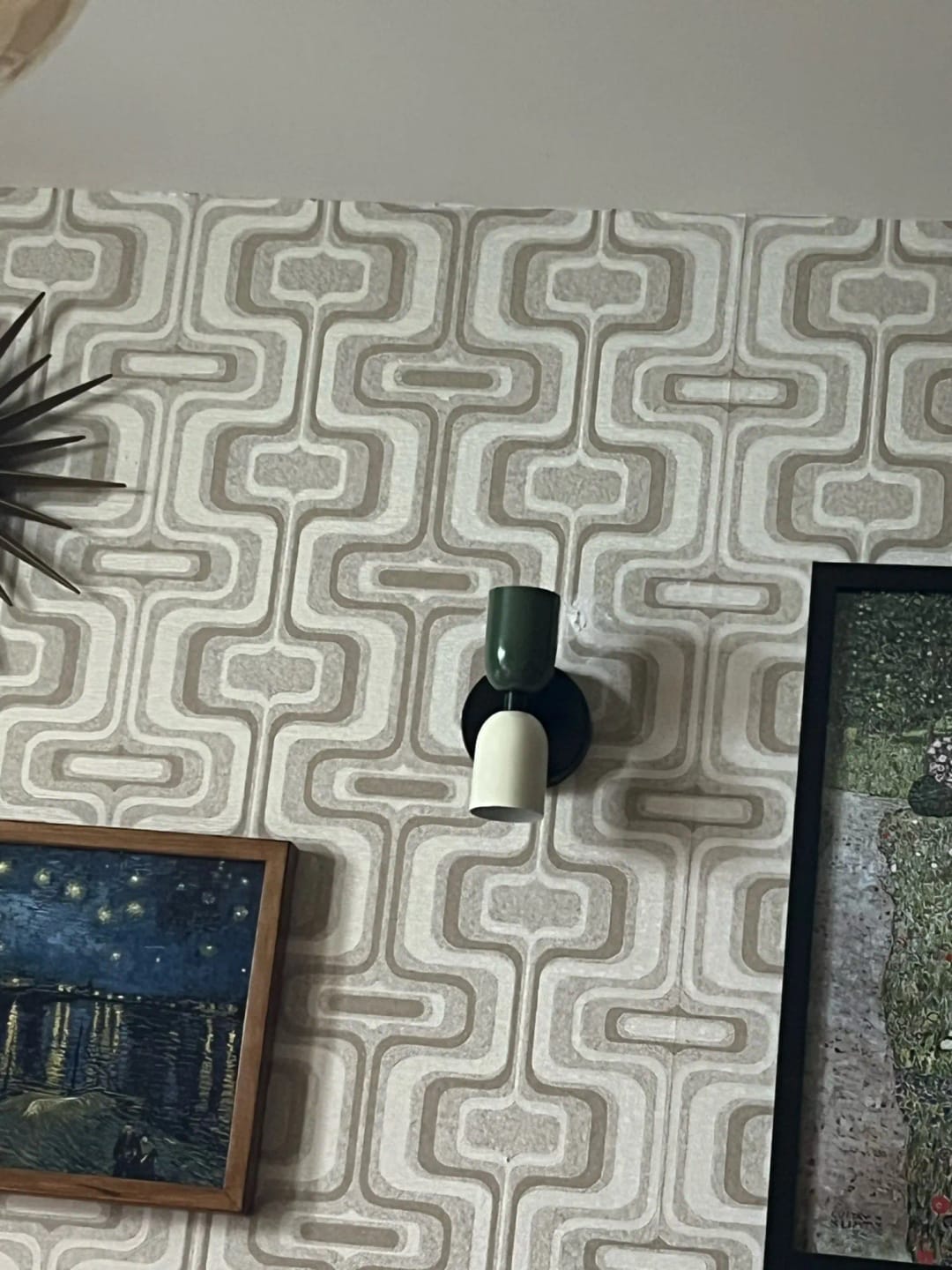 Customer photo review of Cylinder LED Wall Sconce, Two-Light Iron Fixture, Minimalist Design