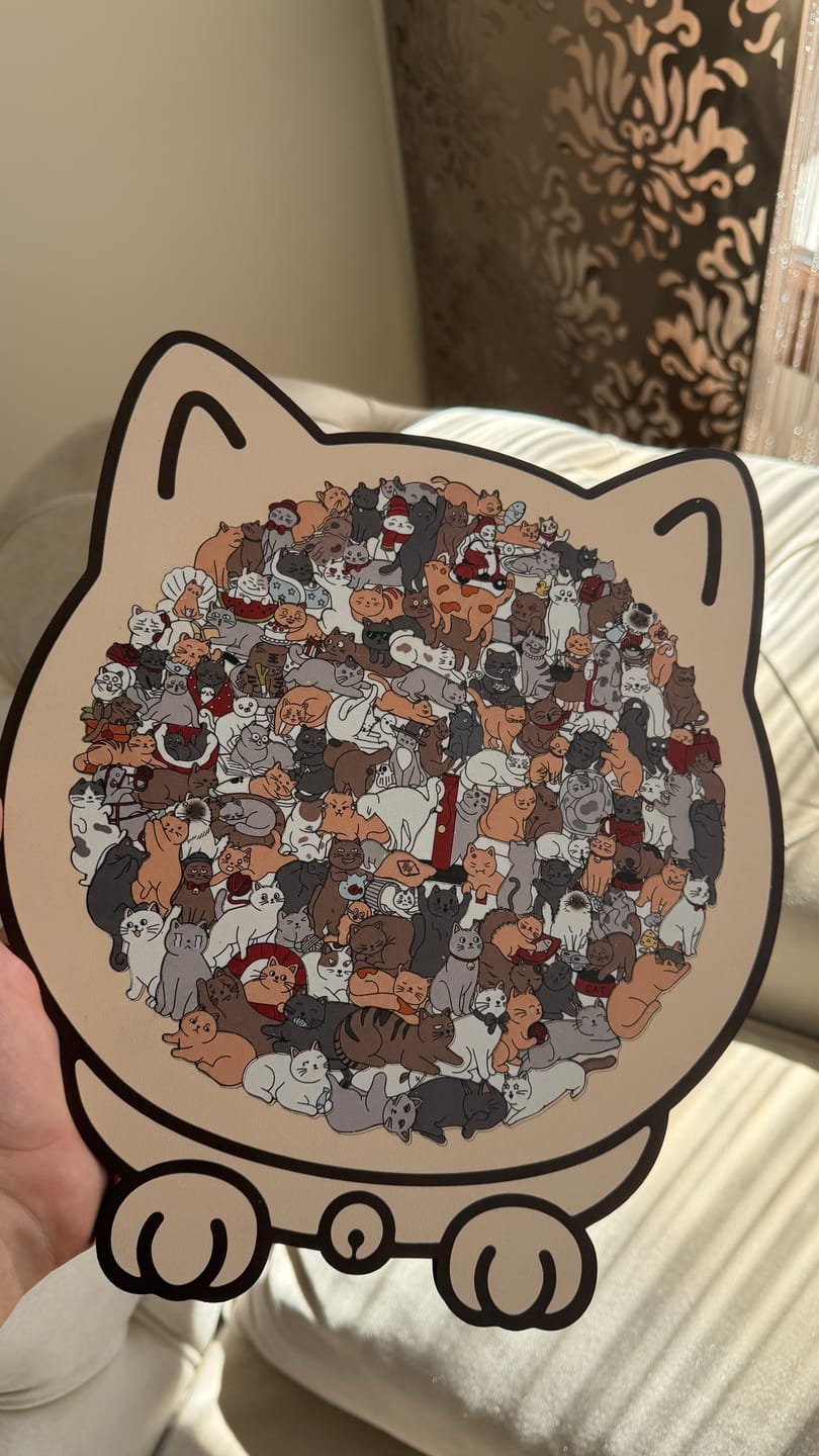 Customer photo review of PuzzPati® Ahşap Kedi Puzzle