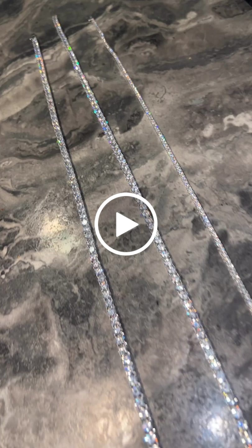 Customer video review of 3mm Moissanite Tennis Chain - Silver - D Color - VVS1