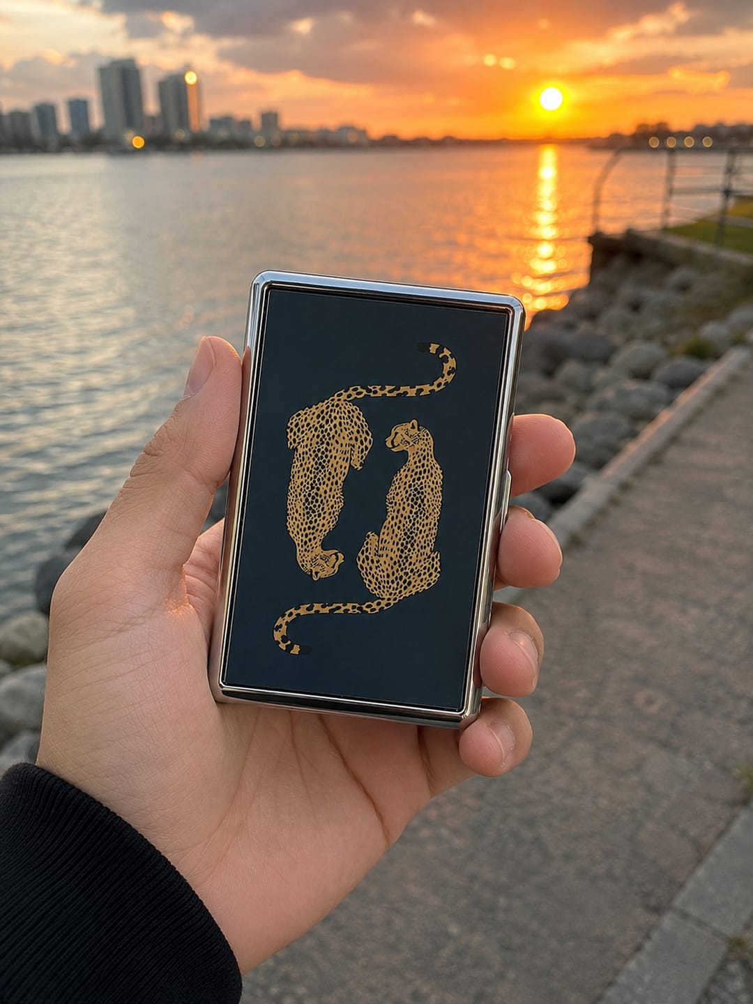 Customer photo review of Patina Tin Cardholder Wallet