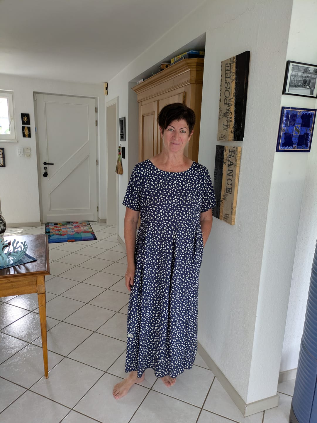 Customer photo review of Patron papier robe Louise - Version imprimée en couleur taille réelle