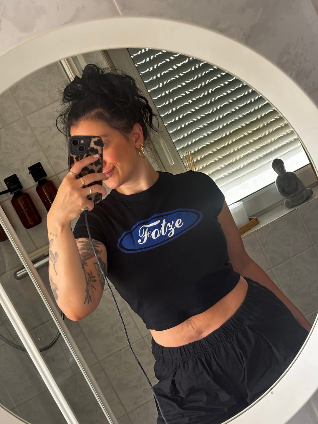 Customer photo review of Fotze Baby Tee