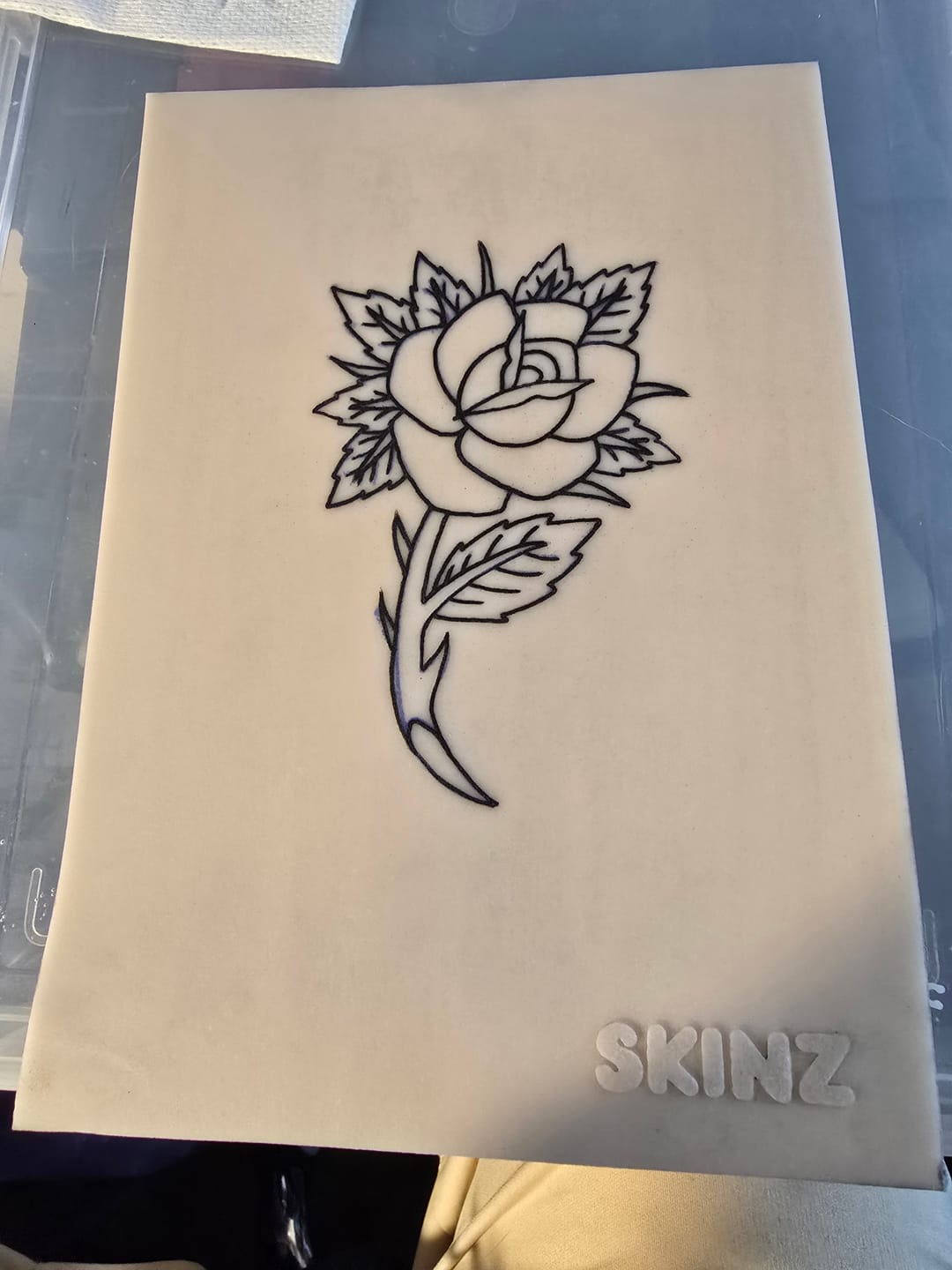Customer photo review of Tattoo Practice Skin | Size Small A5 | Ben Fisher Pack of 4