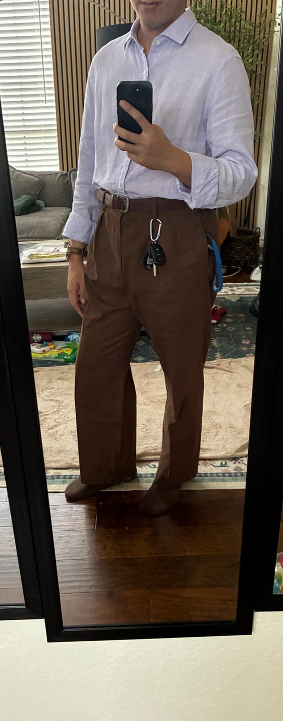Customer photo review of Classic Fit Two-pleated Chino