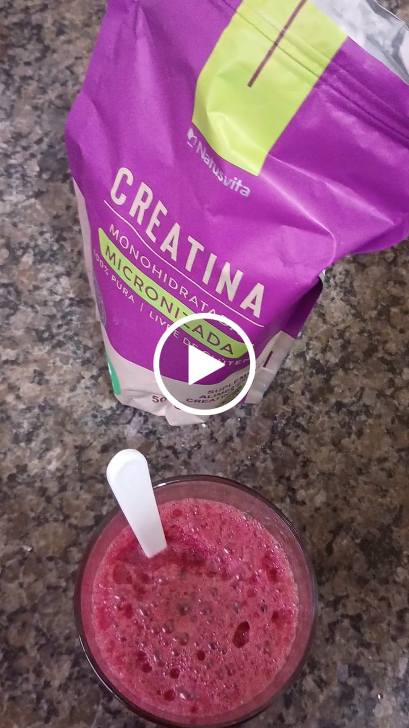 Customer video review of Creatina 100% Pura (500g). Monohidratada e Micronizada 180 mícrons. Livre de Metais Pesados