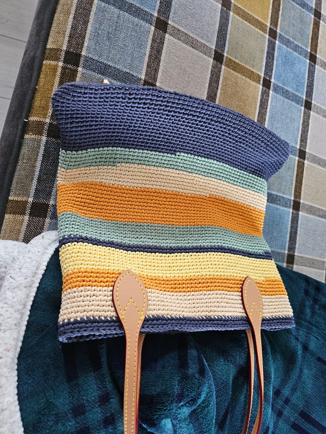 Customer photo review of CrochetPark™ daily carryall tote crochet kit