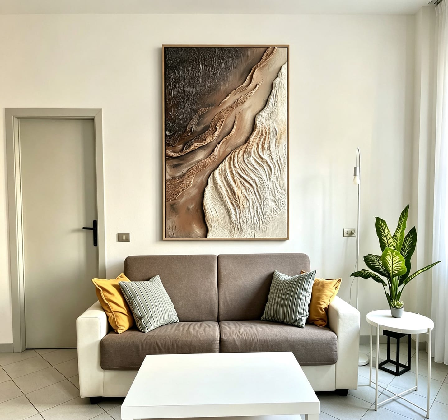 Customer photo review of Canyon Drift-Textured Abstract Painting