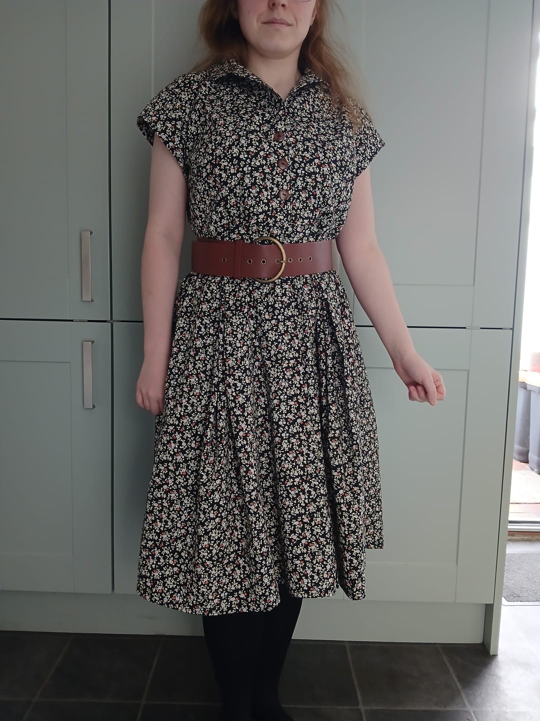 Customer photo review of Small Floral Garden Cotton Poplin Fabric