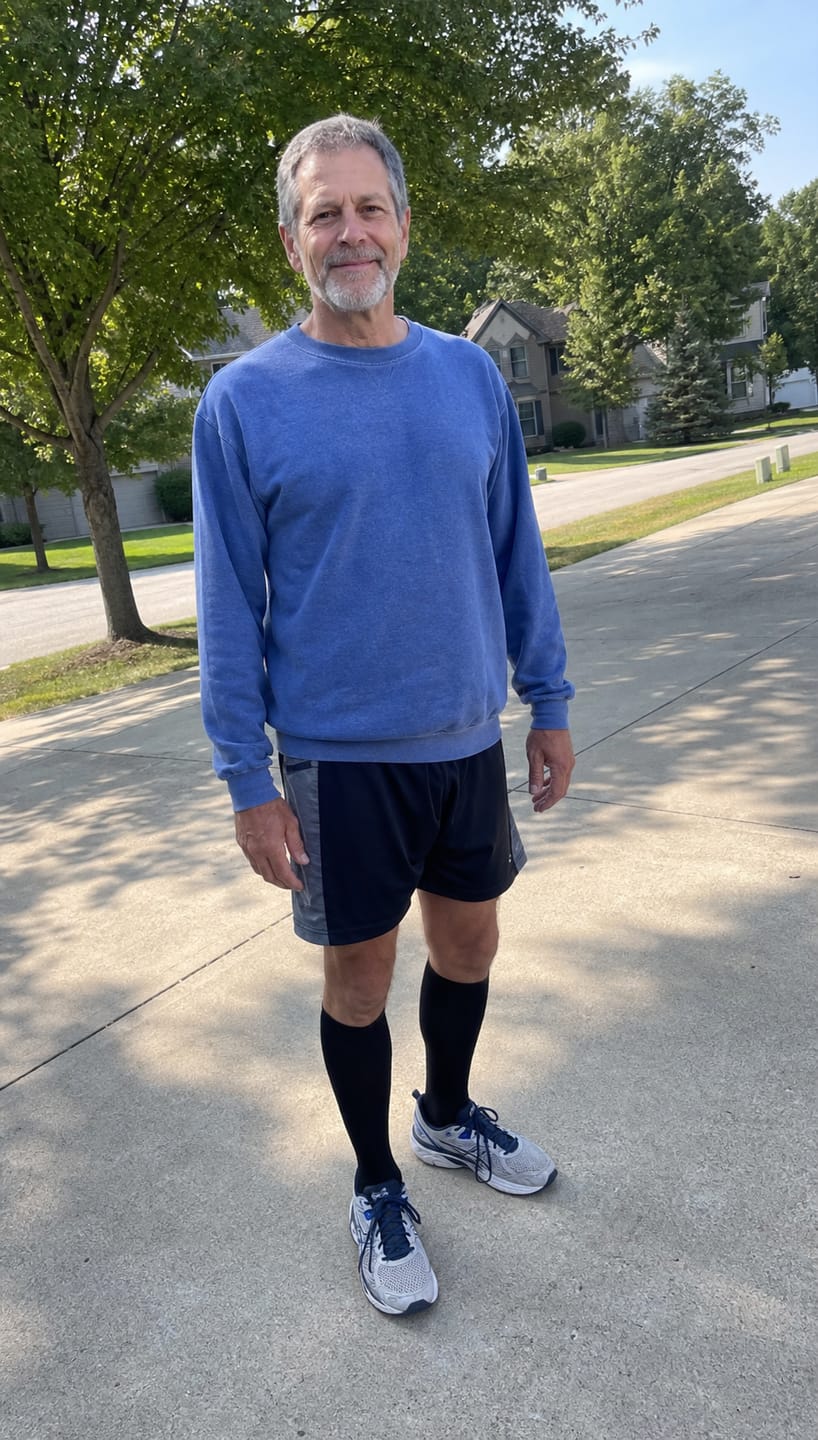 Customer photo review of Compression Socks for Men Everyday