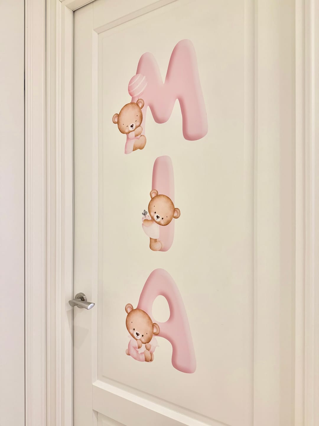 Customer photo review of Pink Letters with Bears