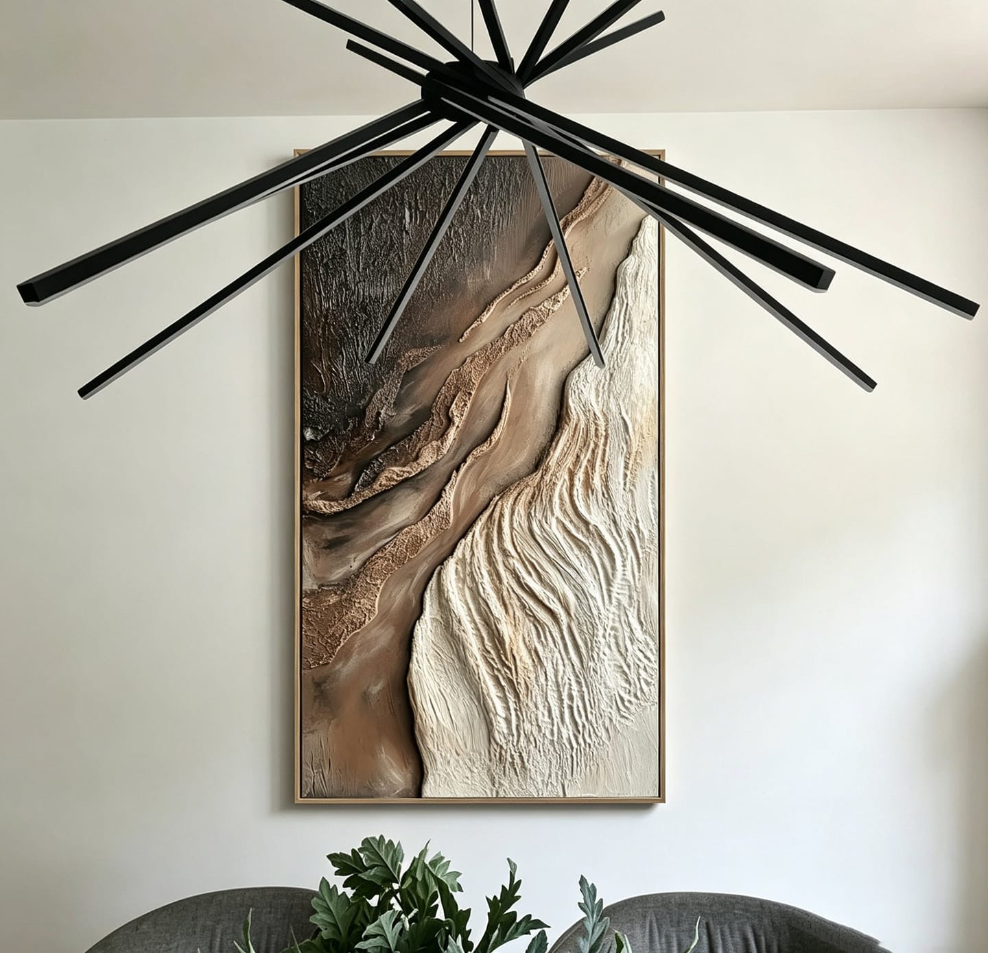 Customer photo review of Canyon Drift-Textured Abstract Painting