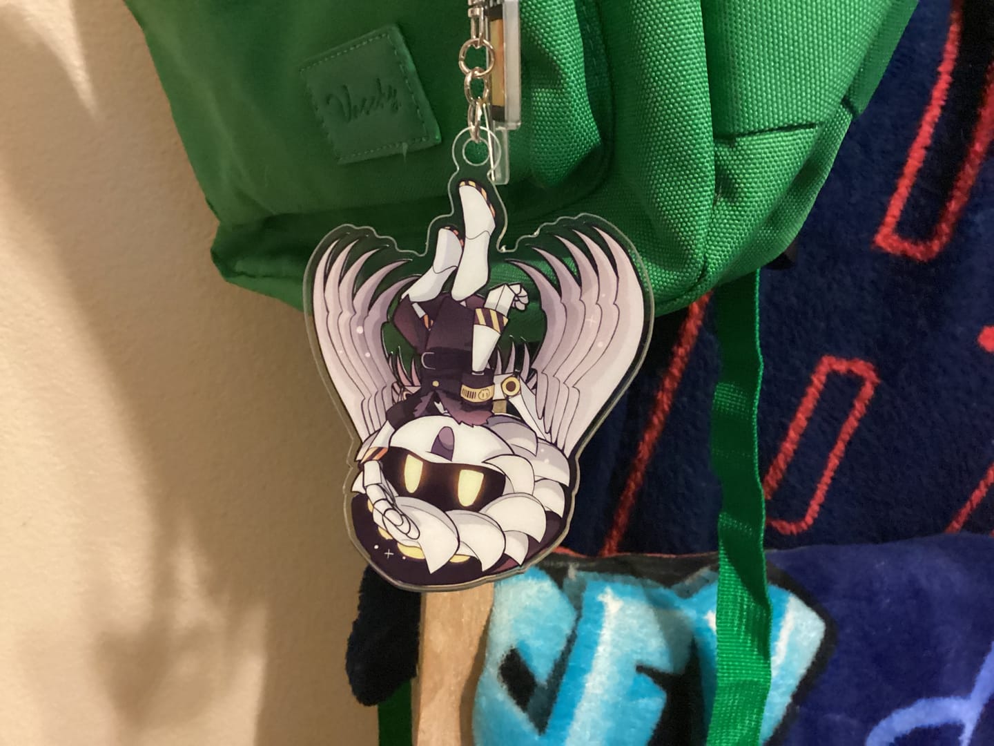 Customer photo review of N Hang Tail Keychain