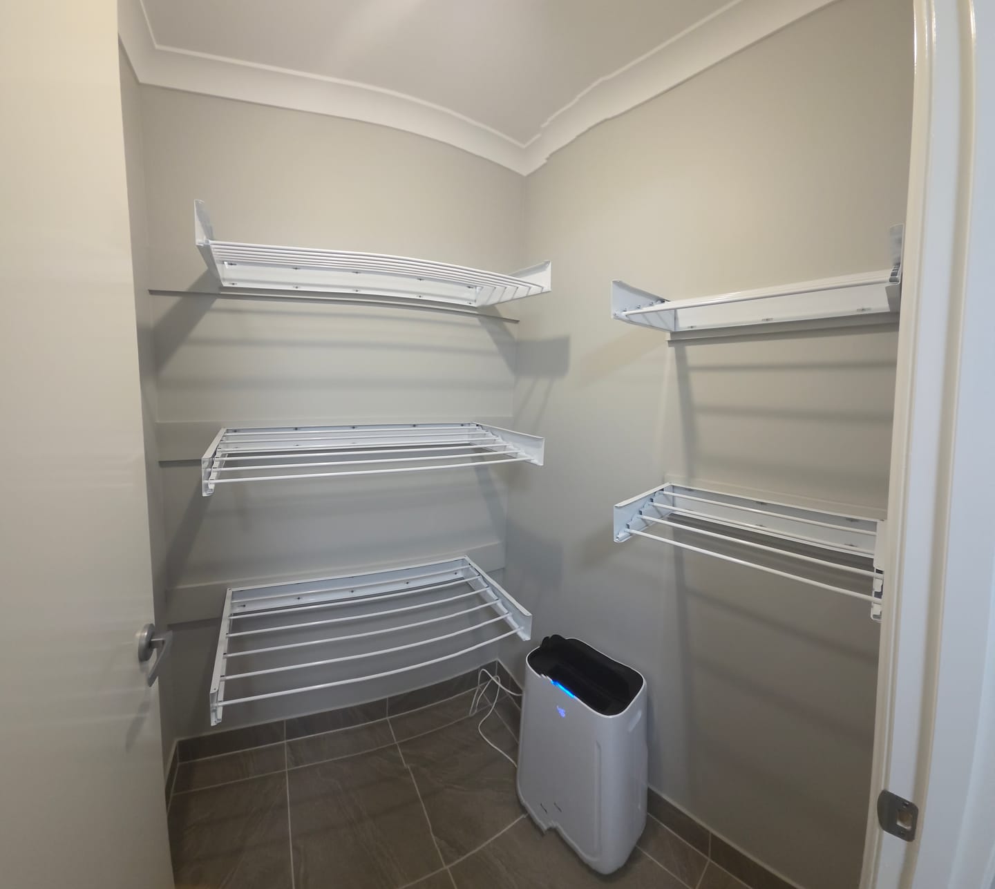 Customer photo review of Wall Mounted Drying Rack - Foldable Indoor and Outdoor Drying Rack